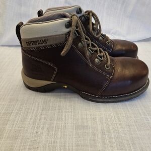 Caterpillar Men's Brown Leather Boots
